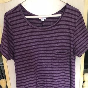 Large LulaRoe Carly in purple.